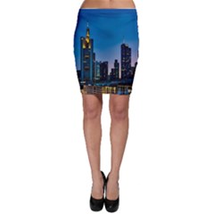 Frankfurt Germany Panorama City Bodycon Skirt by Sudhe