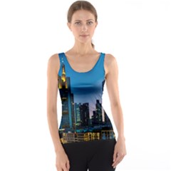 Frankfurt Germany Panorama City Tank Top by Sudhe