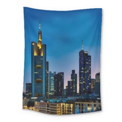 Frankfurt Germany Panorama City Medium Tapestry by Sudhe