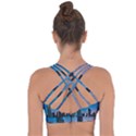 Frankfurt Germany Panorama City Cross String Back Sports Bra View2