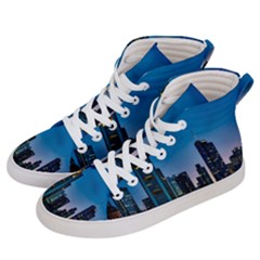 Frankfurt Germany Panorama City Women s Hi-top Skate Sneakers by Sudhe