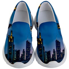 Frankfurt Germany Panorama City Kids  Lightweight Slip Ons by Sudhe