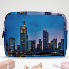 Frankfurt Germany Panorama City Make Up Pouch (medium) by Sudhe