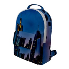 Frankfurt Germany Panorama City Flap Pocket Backpack (large) by Sudhe