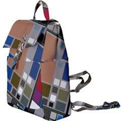 Abstract Composition Buckle Everyday Backpack by Sudhe