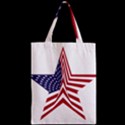 A Star With An American Flag Pattern Zipper Classic Tote Bag View2