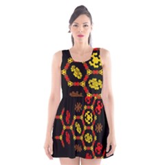 Algorithmic Drawings Scoop Neck Skater Dress by Sudhe