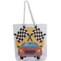 Automobile Car Checkered Drive Full Print Rope Handle Tote (Large) View2