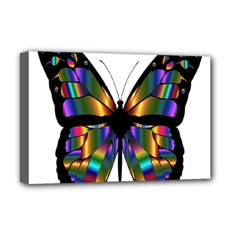 Abstract Animal Art Butterfly Deluxe Canvas 18  X 12  (stretched) by Sudhe