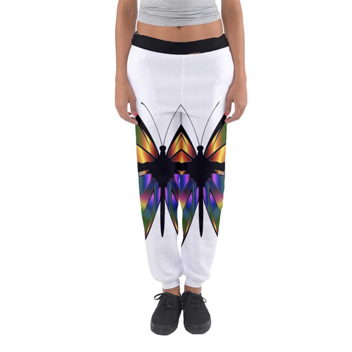 Abstract Animal Art Butterfly Women s Jogger Sweatpants