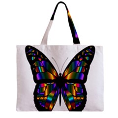 Abstract Animal Art Butterfly Zipper Mini Tote Bag by Sudhe