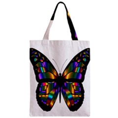 Abstract Animal Art Butterfly Zipper Classic Tote Bag by Sudhe