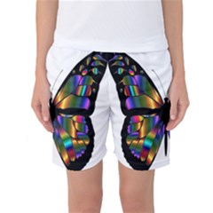 Abstract Animal Art Butterfly Women s Basketball Shorts by Sudhe