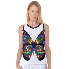 Abstract Animal Art Butterfly Women s Basketball Tank Top by Sudhe