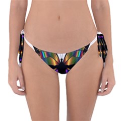 Abstract Animal Art Butterfly Reversible Bikini Bottom by Sudhe