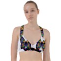 Abstract Animal Art Butterfly Sweetheart Sports Bra View1