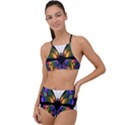 Abstract Animal Art Butterfly High Waist Tankini Set View1