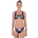 Abstract Animal Art Butterfly Criss Cross Bikini Set View1