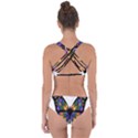 Abstract Animal Art Butterfly Criss Cross Bikini Set View2