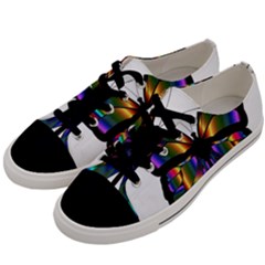 Abstract Animal Art Butterfly Men s Low Top Canvas Sneakers by Sudhe