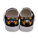 Abstract Animal Art Butterfly Women s Canvas Slip Ons View4