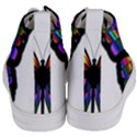 Abstract Animal Art Butterfly Women s Mid-Top Canvas Sneakers View4