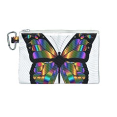 Abstract Animal Art Butterfly Canvas Cosmetic Bag (medium) by Sudhe