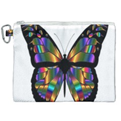 Abstract Animal Art Butterfly Canvas Cosmetic Bag (xxl) by Sudhe