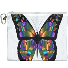 Abstract Animal Art Butterfly Canvas Cosmetic Bag (xxxl) by Sudhe