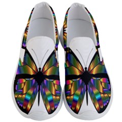 Abstract Animal Art Butterfly Men s Lightweight Slip Ons by Sudhe