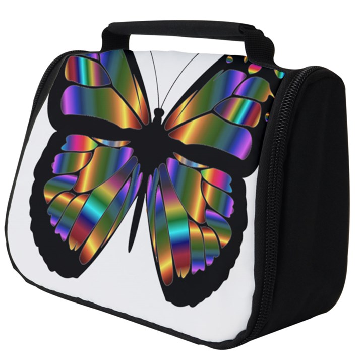 Abstract Animal Art Butterfly Full Print Travel Pouch (Big)