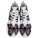 Abstract Animal Art Butterfly Men s Lightweight High Top Sneakers View1