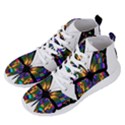 Abstract Animal Art Butterfly Men s Lightweight High Top Sneakers View2