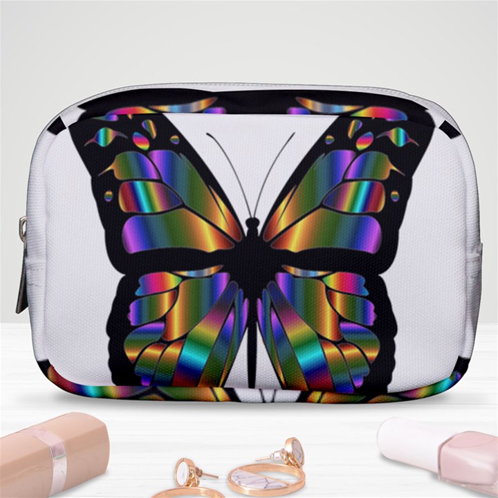 Abstract Animal Art Butterfly Make Up Pouch (Small)