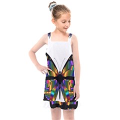 Abstract Animal Art Butterfly Kids  Overall Dress by Sudhe