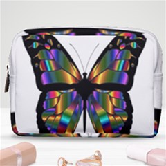 Abstract Animal Art Butterfly Make Up Pouch (medium) by Sudhe