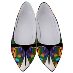 Abstract Animal Art Butterfly Women s Low Heels