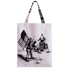 Apollo Moon Landing Nasa Usa Zipper Classic Tote Bag by Sudhe