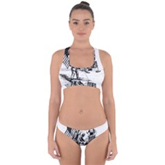 Apollo Moon Landing Nasa Usa Cross Back Hipster Bikini Set by Sudhe