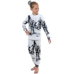 Apollo Moon Landing Nasa Usa Kids  Long Sleeve Set  by Sudhe