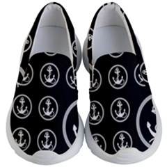 Anchor Pattern Kids  Lightweight Slip Ons by Sudhe