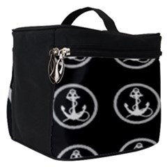 Anchor Pattern Make Up Travel Bag (small) by Sudhe