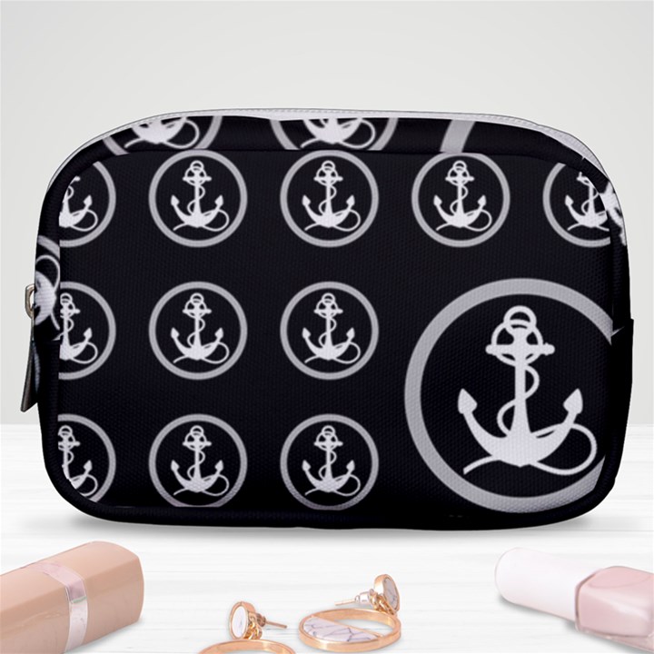 Anchor Pattern Make Up Pouch (Small)