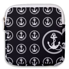 Anchor Pattern Mini Square Pouch by Sudhe