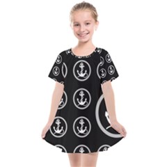 Anchor Pattern Kids  Smock Dress by Sudhe