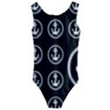 Anchor Pattern Kids  Cut-Out Back One Piece Swimsuit View1