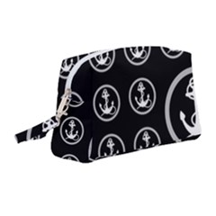 Anchor Pattern Wristlet Pouch Bag (medium)