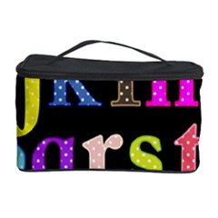 Alphabet Letters Colorful Polka Dots Letters In Lower Case Cosmetic Storage by Sudhe