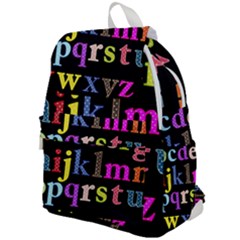 Alphabet Letters Colorful Polka Dots Letters In Lower Case Top Flap Backpack