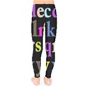 Alphabet Letters Colorful Polka Dots Letters In Lower Case Kids  Legging View2